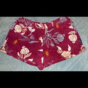 Never worn Patagonia floral shorts